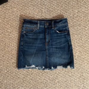 american eagle denim skirt